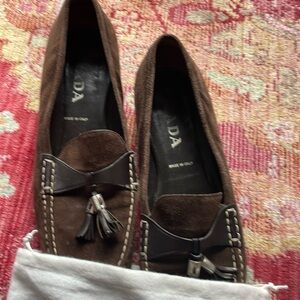 Prada suede women’s tassel loafer